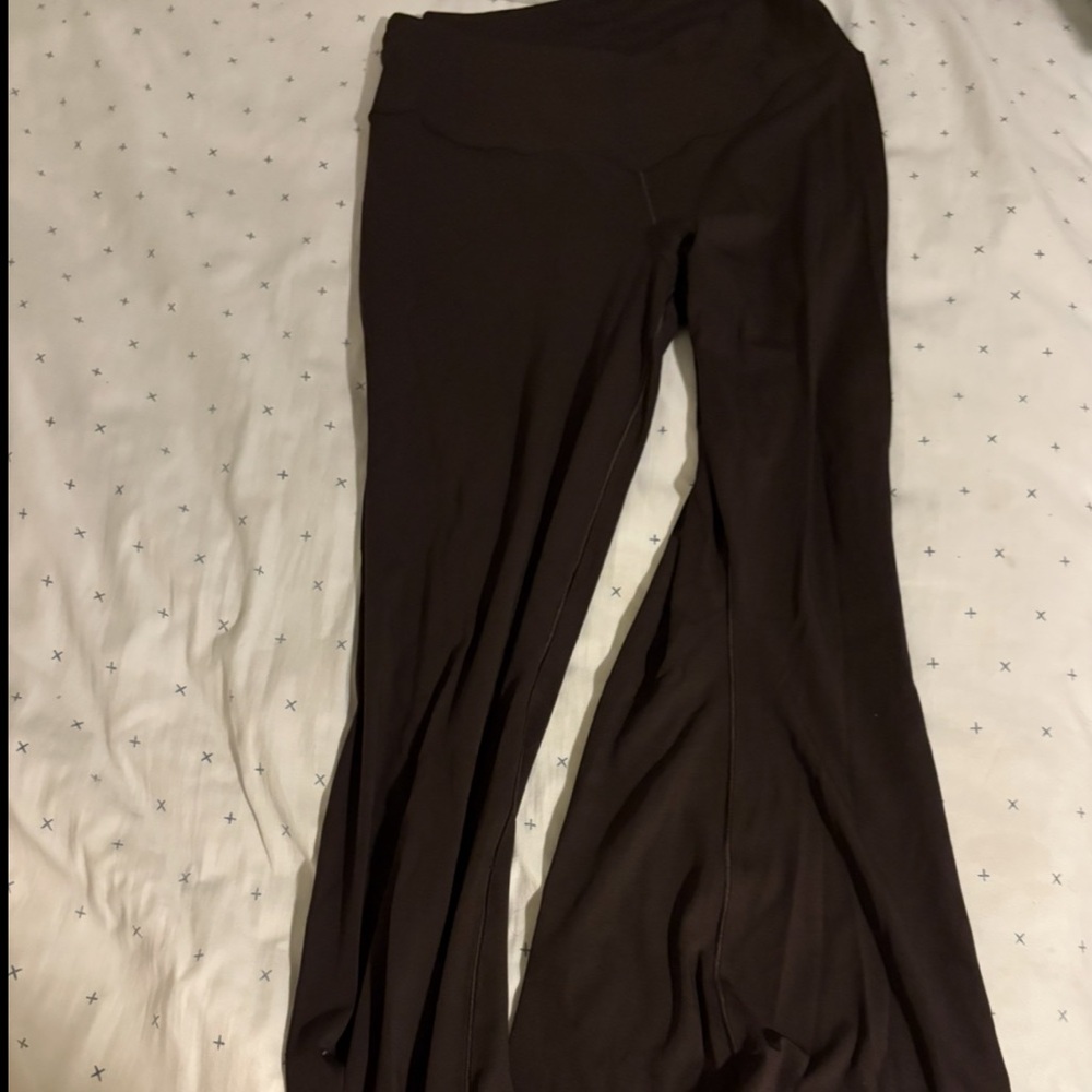 Aerie Brown Crossover Leggings